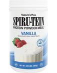 NaturesPlus SPIRUTEIN Vanilla  212 lbs  Spirulina Protein Powder  Vitamins  Minerals for Energy  Vegetarian Gluten Free  32 Servings