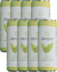 ChromaCast Zenjoy Honey Green Tea Relaxation Drink 8 Pack  Calming Drink with Ashwagandha  Lemon Balm  NonAlcoholic Beverage Infused with LTheanine for Enhanced Focus  12oz Cans