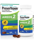 PreserVision AREDS 2 Eye Vitamin & Mineral Supplement, Contains Lutein, Vitamin C, Zeaxanthin, Zinc & Vitamin E, 120 Softgels (Packaging May Vary)