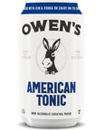 Owens American Tonic Premium Cocktail Mixer Made with Real Quinine and a Unique Zesty Finish  82oz Cans 24 pack