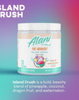 Alani Nu Pre Workout Powder | Amino Energy Boost | Endurance Supplement | Sugar Free | 200mg Caffeine | L-Theanine, Beta-Alanine, Citrulline | 30 Servings (Island Crush)