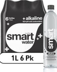 Smartwater alkaline with antioxidant 1L 6pk