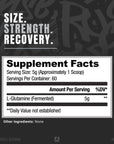 Ryse Element Series Fermented L-Glutamine Amino-Acid | Muscular & Cellular Recovery & Hydration | Gut, Intestinal, & Immune Health | 60 Servings