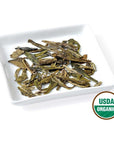 Golden Moon Tea Organic Dragon Well Green Tea  Loose Leaf Non GMO  Half Pound 96 Servings