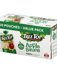 Tree Top Applesauce Pouches 32 Ounce Pack of 20 Apple