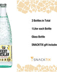 SNACKTIX  Vichy Catalan  Sparkling Mineral Water in Glass Bottles  338 oz 1 Liter Pack of 3