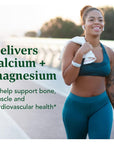 MegaFood Calcium Magnesium Supplement - with fermented Magnesium Glycinate - Supports Bone Health & Heart Health - Calcium & Magnesium Supplement for Men & Women - Non-GMO - 90 Tabs (30 Servings)