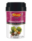 Shan Hyderabadi Mixed Pickle 3527 oz 1000g  Hot and Spicy Mixed Vegetables Pickled in Oil  Perfect Accompaniment to Everyday Meals  Suitable for Vegetarians  Airtight Pet Jar