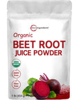 Micro Ingredients Organic Beet Root Juice Powder, 1 Pound -Superfood