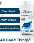 KATE FARMS Organic Vegan Plant Based 10 Nutrition Shake Chocolate 16g protein 28 Vitamins  Minerals Gluten Free and NonGMO 11 Fl oz 12 Pack