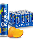 Rubicon Sparkling Mango Beverage  Pack of 12 12 Fl Oz Cans  Fruit Flavor Carbonated Drink  90 Calories per Can  Made with Real Fruit Juice  AllergenFree  Vegan  Vegetarian Friendly  No Artificial Sweeteners