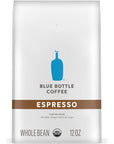 Blue Bottle Whole Bean Organic Coffee Espresso Dark Roast 12 Ounce bag Pack of 6