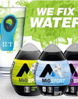 HappyTasty Mio Sport Variety Pack  3 Flavors Berry Blast Lemon Lime and Arctic Grape With 1 Magnetic Bag Clip Food Color May Vary