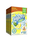 Wylers Light Singles To Go Powder Packets Water Drink Mix Lemon Iced Tea 8 Packets per Box 24 total Packets Pack of 3