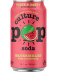 Culture Pop Sparkling Probiotic Soda  40 Calories per can Vegan NonGMO  12 Fl Oz Cans 5 Flavor Variety Pack of 10