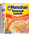 Maruchan Instant Lunch Chicken  Ramen Noodle Soup Microwaveable Meal 225 Oz 12 Count