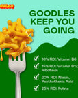 Goodles Cheddy Mac  Cheese 12 Pack 6oz  14g Protein 6g Fiber with Prebiotics 21 Nutrients and Made wREAL Cheese  Clean Label Certified