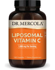 Dr. Mercola Liposomal Vitamin C, 1,000 mg per Serving, 90 Servings (180 Capsules), Dietary Supplement, Supports Immune Health, Non GMO, NSF Certified