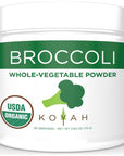 KOYAH  Organic USA Grown Broccoli Powder 1 Scoop Equivalent to 14 Cup Fresh 30 Scoops Freezedried WholeVegetable Powder