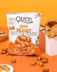 Quinn Gluten Free Peanut Butter Filled Pretzel Nuggets  Made with Real Ingredients Whole Grain Sorghum Sea Salt Vegan Dairy Free NonGMO  11 Oz Pack of 8