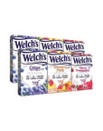 SINGLES TO GO Welchs Variety Pack  Strawberry Peach Cherry Pomegranate  Grape Pack of 6