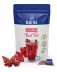 BLUE TEA  Hibiscus Iced Tea 36 Tea Bags  GIFTS FOR DAD  Herbal Cold Brew Energy Drink Refreshing Detox  Glutenfree  GMOfree  sugarfree