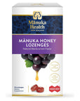 Manuka Health Manuka Honey Lozenges  15 Blackcurrant Flavored Lozenges  Natural Throat Lozenges Infused with Raw Manuka Honey and Vitamin C for Immune Support