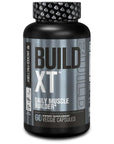 Jacked Factory Build-XT Daily Muscle Builder & Performance Enhancer - Muscle Building Supplement for Muscular Strength & Growth | Trademarked Ingredients Peak02, ElevATP, & Astragin - 60 Veggie Pills