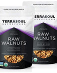 Terrasoul Superfoods Organic Raw Walnuts, 2 Lbs (2 Pack) - Chandler Variety | Fresh | Light Color