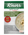 Knorr Professional Soup du Jour New England Clam Chowder Soup Mix No added MSG 0g Trans Fat per Serving Just Add Water 27 oz Pack of 4