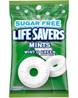 LIFE SAVERS Wint-O-Green Breath Mints Hard Candy Bulk Pack, 2.75 oz Bag (Pack of 12)