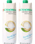 Chaokoh Agua de Coco  Coconut Water 2 Pack Total of 676floz