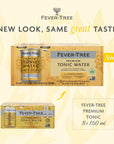 Fever Tree Tonic Water  Premium Quality Mixer  Refreshing Beverage for Cocktails  Mocktails Naturally Sourced Ingredients No Artificial Sweeteners or Colors  150 ML Cans  Pack of 24