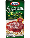 Kraft Spaghetti Classics Tangy Italian Easy Pasta Meal with Spaghetti, Spice Mix & Parmesan Cheese, 8 oz Box