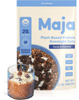 Maja Organic Overnight Oats  Chocolate  Coconut Protein Oatmeal 5 Servings 68g Vegan  Gluten Free Oats Delicious Instant Oatmeal Quick and Filling Breakfast with Clean Ingredients