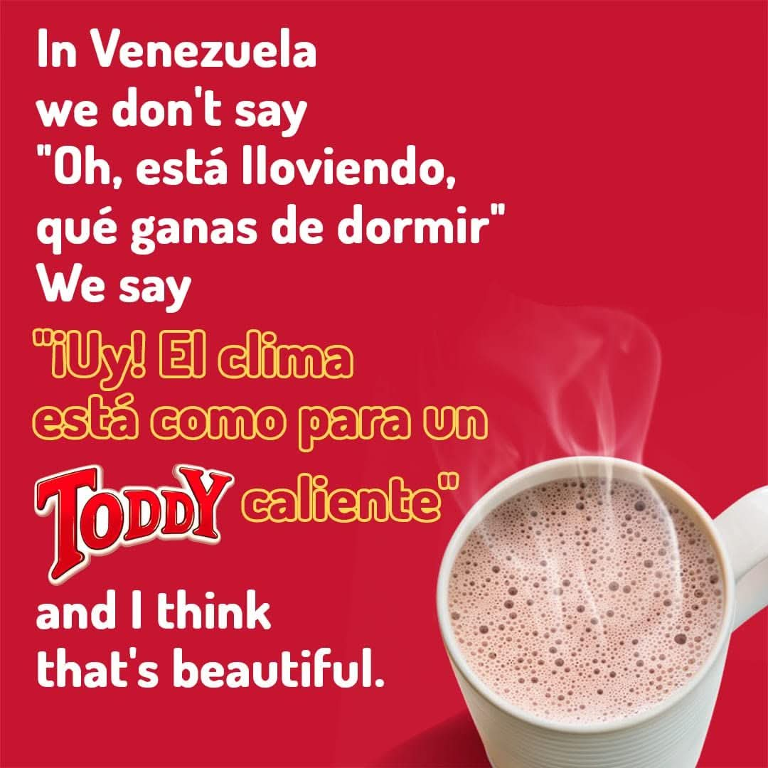 Toddy  Bebida de Chocolate en Polvo Con Vitaminas 100 Cacao VenezolanoToddy Drink  Chocolate Powder Drink Mix with Vitamins that Fortifies 100 Venezuelan Cocoa Single  200gr TOTAL