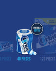 ORBIT WHITE Peppermint Sugarfree Gum, 40 Piece Bottle