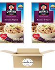 Quaker Instant Oatmeal Raisins  Spice 151oz  Pack of 2 16 Packets in total