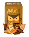 AWAKE Caffeinated Chocolate Bites Caramel Chocolate Energy Snack 1 Bite Equals 12 Cup of Coffee 50 Bites