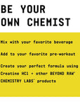 BEYOND RAW Chemistry Labs Creatine HCl Powder | Improves Muscle Performance | 120 Servings