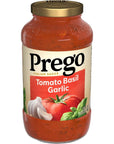 Prego Italian Tomato Sauce with Basil  Garlic 24 oz Jar