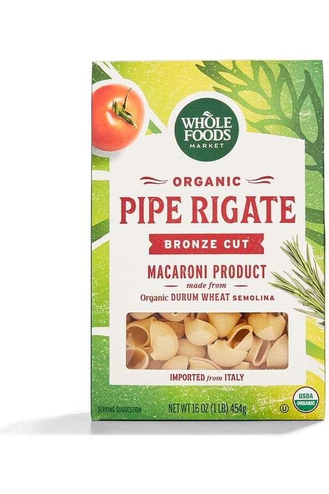 Whole Foods Market, Organic Pipe Rigate, 16 Ounce