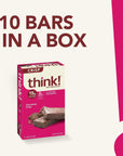 think! Protein Bars, High Protein Snacks, Gluten Free, Kosher Friendly, Chocolate Crisp, 10 Count (Packaging May Vary)