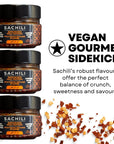 SACHILI Spices and Seasonings Sets - Seasoning Gift Set (Original Chili, Smoked Red Pepper, Chia Goji Moringa), Unique Spice Set for Salads, Soups, Pasta, Fruits, and Veggies - Made in Canada (3 Pack) (Smoked Red Pepper)