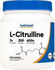 Nutricost Pure L-Citrulline (Base) Powder (600 Grams)