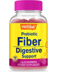 WellYeah Prebiotic Fiber Gummies - Digestive System Support - 60 Gummies