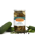 Pickles Under the Ginfluence  ThickCut Pickle Chips with Gin Jalapeño Rosemary for Snacking  Speciality Pickles with Gin  nonGMO Kosher GlutenFree 24oz 3pack