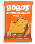 Bobo's TOASTeR Pastries, Cinnamon Brown Sugar, 2.2 oz Pastry (12 Pack), Gluten Free Whole Grain Breakfast Toaster Pastries