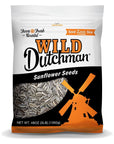 Wild Dutchman Roasted Sunflower Seeds in a Resealable Bag for Ultimate Freshness and an Easy Pour Snack Salted Original Flavor 3 LB Pack of 1