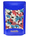 Fruidles USA Patriotic Gummy Freedom Rings Candy Holiday Treats 4th of July Fun and Festive Snacking Party flavor HalfPound